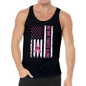 Breast Cancer Awareness Pink Ribbon USA American Flag Men Tank Top 3 2