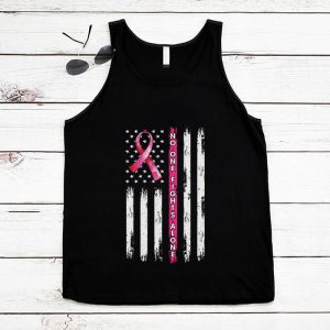 Breast Cancer Awareness Pink Ribbon USA American Flag Men Tank Top 6 3