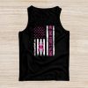 Breast Cancer Awareness Pink Ribbon USA American Flag Men Tank Top
