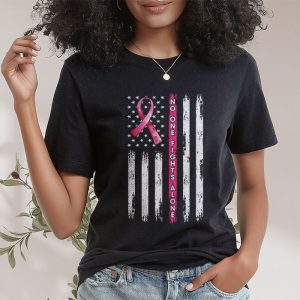 Breast Cancer Awareness Pink Ribbon Usa American Flag Men T Shirt 2 7