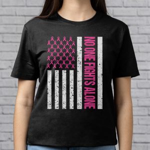 Breast Cancer Awareness Pink Ribbon Usa American Flag Men T Shirt 3 5