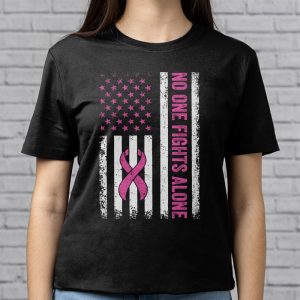 Breast Cancer Awareness Pink Ribbon Usa American Flag Men T Shirt 3 6