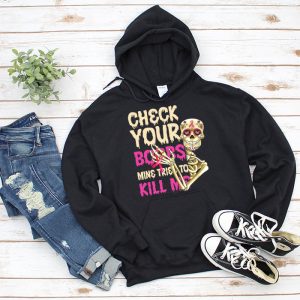 Breast Cancer Awareness Shirt Check Your Boobs Survivor Gift Hoodie 3 2