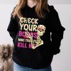Breast Cancer Awareness Shirt Check Your Boobs Survivor Gift Hoodie