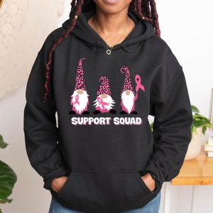 Breast Cancer Awareness Shirt For Women Gnomes Support Squad Hoodie 1 2