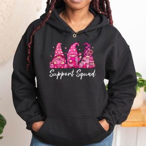 Breast Cancer Awareness Shirt For Women Gnomes Support Squad Hoodie 1 7