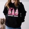 Breast Cancer Awareness Shirt For Women Gnomes Support Squad Hoodie