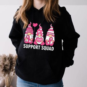 Breast Cancer Awareness For Women Gnomes Support Squad Hoodie 2