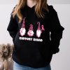 Breast Cancer Awareness Shirt For Women Gnomes Support Squad Hoodie