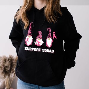 Breast Cancer Awareness For Women Gnomes Support Squad Hoodie 3