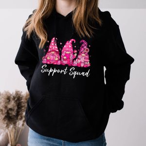 Breast Cancer Awareness For Women Gnomes Support Squad Hoodie 4