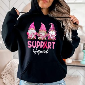 Breast Cancer Awareness Shirt For Women Gnomes Support Squad Hoodie 2