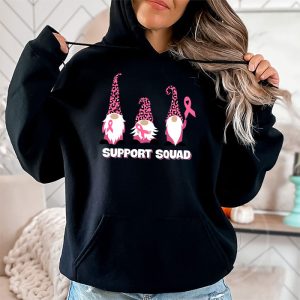 Breast Cancer Awareness Shirt For Women Gnomes Support Squad Hoodie 2 6