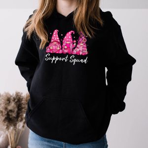 Breast Cancer Awareness Shirt For Women Gnomes Support Squad Hoodie 3 7