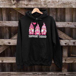 Breast Cancer Awareness Shirt For Women Gnomes Support Squad Hoodie 9 1
