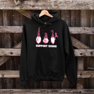 Breast Cancer Awareness Shirt For Women Gnomes Support Squad Hoodie 9 2