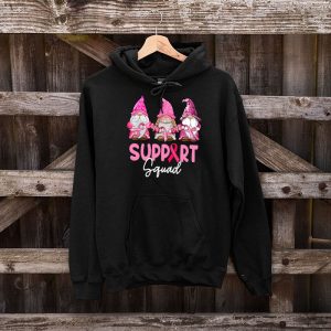 Breast Cancer Awareness Shirt For Women Gnomes Support Squad Hoodie 9