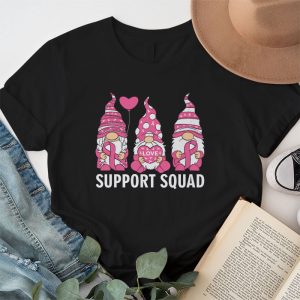 Breast Cancer Awareness Shirt For Women Gnomes Support Squad T Shirt 1 4