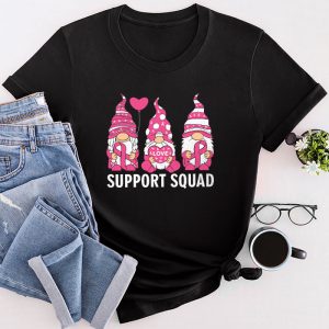 Breast Cancer Awareness Ideas Gnomes Support Squad T-Shirt 2