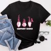Breast Cancer Awareness Shirt For Women Gnomes Support Squad T-Shirt