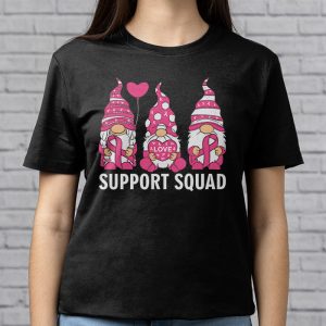 Breast Cancer Awareness Shirt For Women Gnomes Support Squad T Shirt 3 4