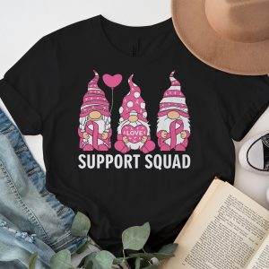 Breast Cancer Awareness Shirt For Women Gnomes Support Squad T Shirt 4 1