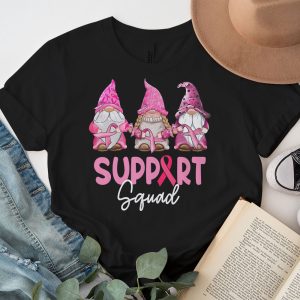 Breast Cancer Awareness Shirt For Women Gnomes Support Squad T Shirt 4