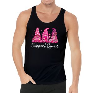 Breast Cancer Awareness Shirt For Women Gnomes Support Squad Tank Top 3 3