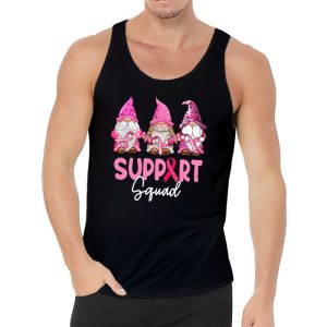 Breast Cancer Awareness Shirt For Women Gnomes Support Squad Tank Top 3