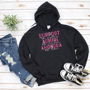 Breast Cancer Support Admire Honor Breast Cancer Awareness Hoodie 3 2