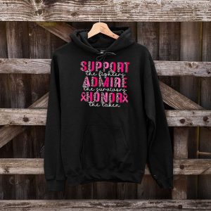 Breast Cancer Support Admire Honor Breast Cancer Awareness Hoodie 9