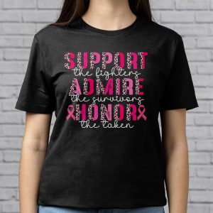 Breast Cancer Support Admire Honor Breast Cancer Awareness T Shirt 3 3