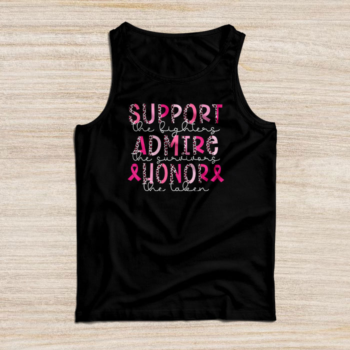 Breast Cancer Support Admire Honor Breast Cancer Awareness Tank Top