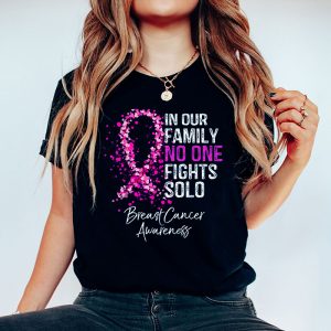 Breast Cancer Support Family Women Breast Cancer Awareness T Shirt 2 4