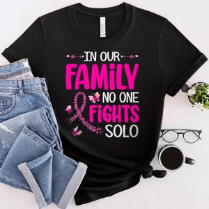 Breast Cancer Support Family Women Breast Cancer Awareness T-Shirt 3