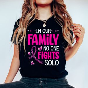 Breast Cancer Support Family Women Breast Cancer Awareness T Shirt 3 4