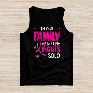 Breast Cancer Support Family No One Fights Solo Special Gift Tank Top 3