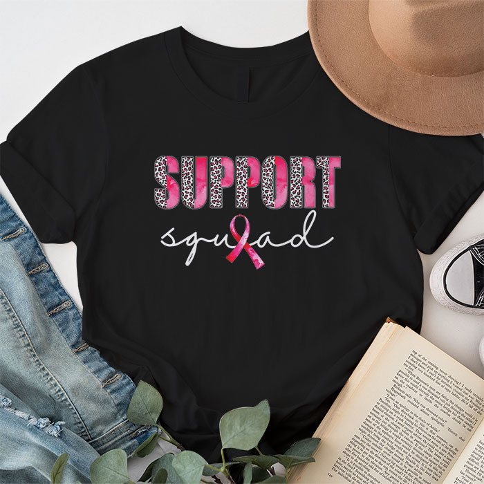 Breast Cancer Warrior Support Squad Breast Cancer Awareness T Shirt 1 3