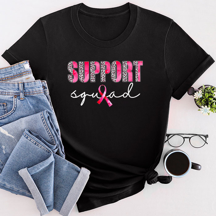 Breast Cancer Warrior Support Squad Breast Cancer Awareness T-Shirt