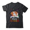 Bull Terrier HalloThanksMas Halloween Thanksgiving Christmas Unisex T-Shirt For Adult & Kids
