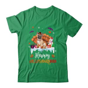 Bulldog HalloThanksMas Halloween Thanksgiving Christmas Unisex T-Shirt For Adult & Kids 2 Bulldog HalloThanksMas Halloween Thanksgiving Christmas Unisex T Shirt For Adult Kids 2