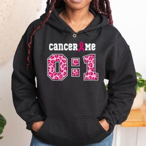 Cancer 0 Me 1 Shirt Breast Cancer Awareness Survivor Gift Hoodie 1 4