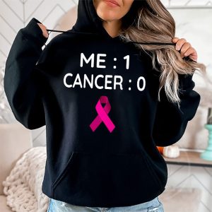 Cancer 0 Me 1 Shirt Breast Cancer Awareness Survivor Gift Hoodie 2 1