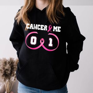 Cancer 0 Me 1 Shirt Breast Cancer Awareness Survivor Gift Hoodie