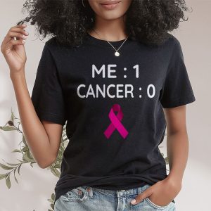 Cancer 0 Me 1 Shirt Breast Cancer Awareness Survivor Gift T Shirt 2 1