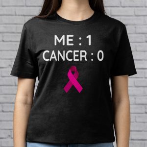 Cancer 0 Me 1 Shirt Breast Cancer Awareness Survivor Gift T Shirt 3 1