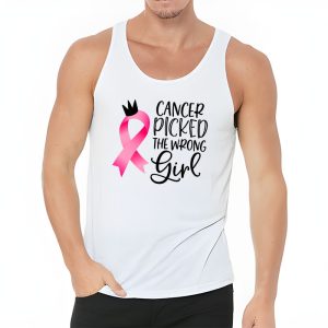 Cancer Picked The Wrong Girl Breast Cancer Awareness Tank Top 3 2