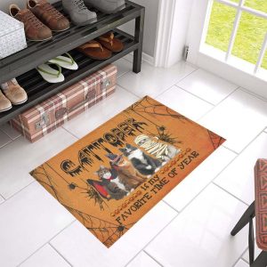 Cat Halloween Doormat Welcome Mat
