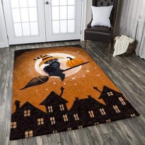 Cat Halloween Rug Carpet Floor Decor