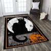 Cat Halloween Rug Carpet Floor Decor